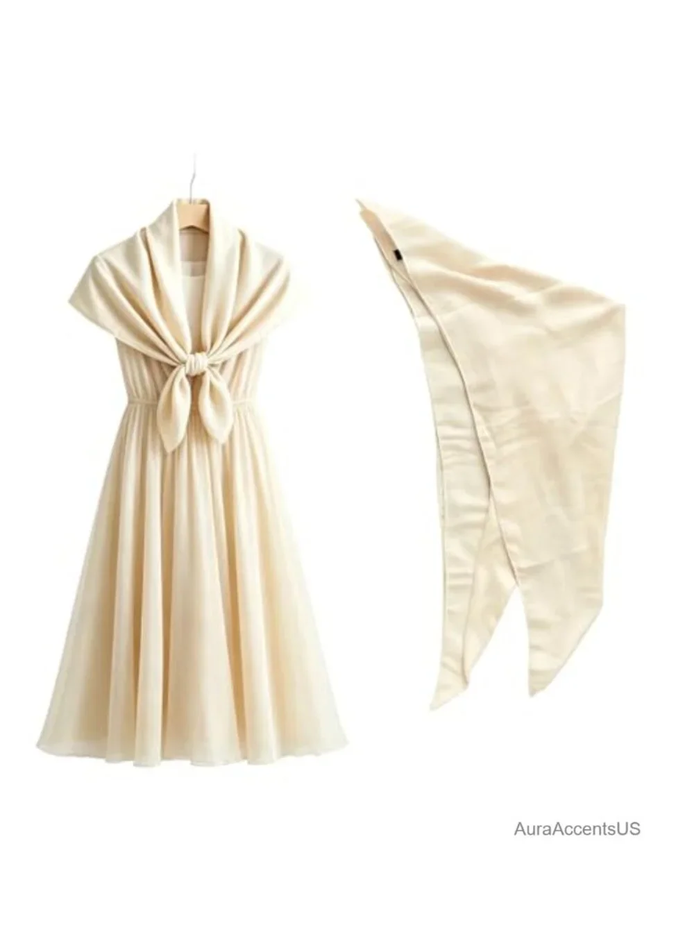 Cotton Blend Linen-Look Square Shawl Wrap - Lightweight Oversized Scarf for